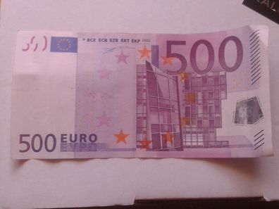 500 euro Banknote Geldschein 2002 Wim Duisenberg seltene X00 Serie 500€ Schein