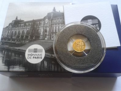 Original 5 euro 2016 PP Frankreich Seine Ufer Unesco 0,5g 999er Gold
