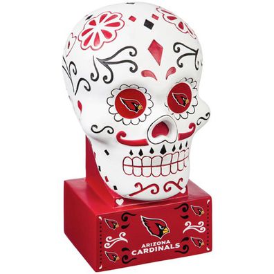 NFL Arizona Cardinals Sugar Skull Totenkopf Garden Figure Totenschädel Football
