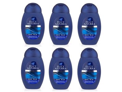 Paglieri Felce Azzurra Uomo Dusch-Shampoo Cool Blue 6 x 250 ml