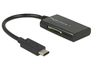 Card Reader USB-C 3.1 - 2xSD/2xMicroSDHC * DeLock*