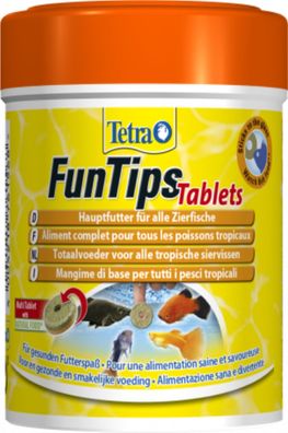 Tetra FunTips Tablets 165 Tabletten Haft Futtertablette z. beobachten der Fische