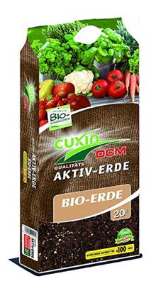 CUXIN DCM AKTIV-ERDE BIO-ERDE 20 l für Gemüse Obst Kräutern Pflanzen