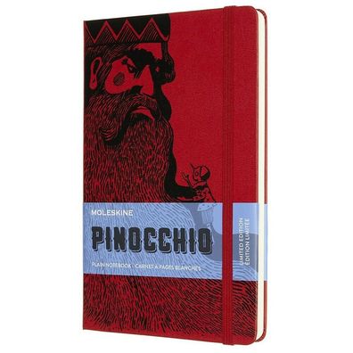Moleskine Notizbuch "Pinocchio" Hardcover Large A5 Blanko Mangiafuoco