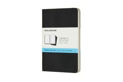 Moleskine Cahier Notizhefte Schwarz Pocket Punktraster 3er Set