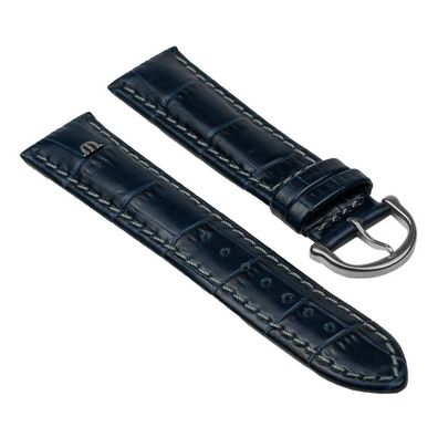 Maurice Lacroix Uhrarmband Leder Krokooptik Blau 20mm 25838S