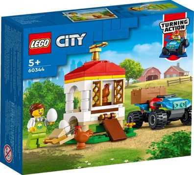 LEGO 60344 City Hühnerstall Spielspass Spielset Bausteine Klemmsteine