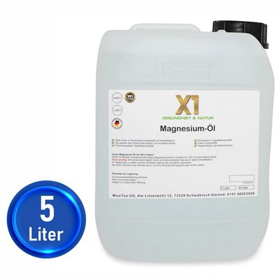 Magnesiumöl - 5000ml - Original - mit Herstelldatum - Made in Germany