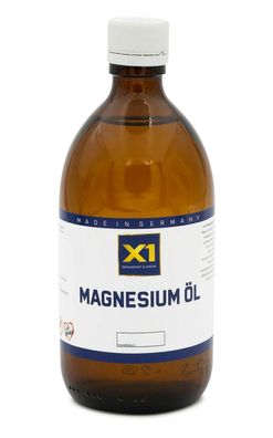 Magnesiumöl - 500ml - mit Herstelldatum - Braunglasflasche - Germany