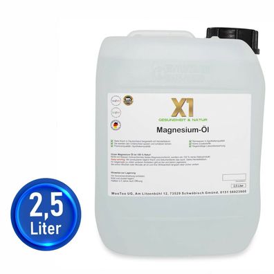 Zechsteiner Magnesiumöl - 2500ml - Original - mit Herstelldatum -