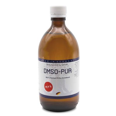 DMSO Pharmaqualität 99,9 % Reinheit (Ph. Eur), Braunglas, Made in Germany 500ml
