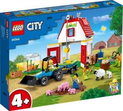LEGO 60346 City Bauernhof mit Tieren Spielspass Spielset Bausteine Klemmsteine