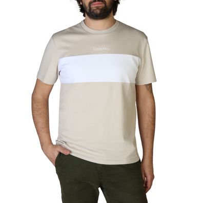 Calvin Klein -BRANDS - Bekleidung - T-Shirts - K10K108743-0XR - Herren - tan