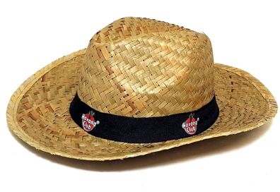 Havana Club Hut Strohhut Strandhut Partyhut Panamahut Sonnenhut in braun / schw