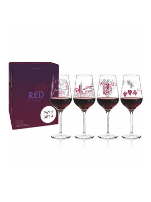 Ritzenhoff RED Rotweinglas 4er H20 3009999