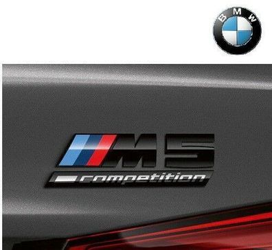 Original BMW M5 Competition Emblem M5 F90 Schriftzug selbstklebend 51148078714