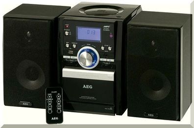 D AEG 4432 Stereo Anlage CD MP3 Musik Player USB Slot Radio Kassettenfach Mängel