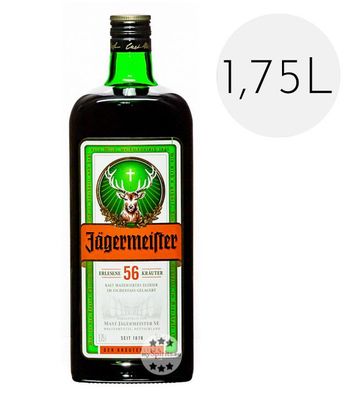 Jägermeister Kräuterlikör 1,75l (35 % Vol., 1,75 Liter) (35 % Vol., hide)