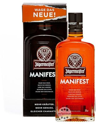 Jägermeister Manifest Kräuterlikör (38 % Vol., 0,5 Liter) (38 % Vol., hide)