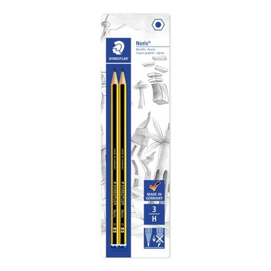 Noris® 120 Bleistift Blisterkarte mit 2 Bleistiften H