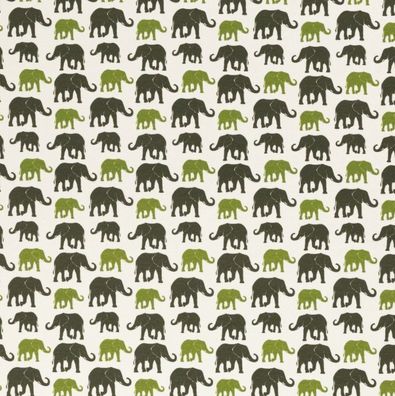 Jersey Theo Elefanten grün von Swafing 50cm x155cm Öko Tex