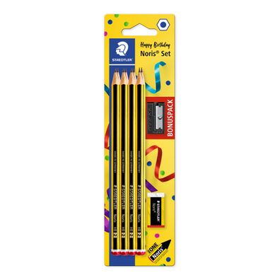 Bleistift Noris® 120 Promo Blisterkarte HB gelb- schwarz Blisterkarte