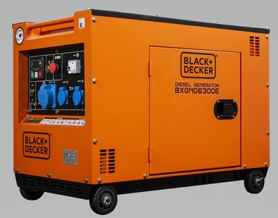 Vorverkauf!! Black + Decker Stromaggregat Diesel 6300 Watt BXGND6300E 230V
