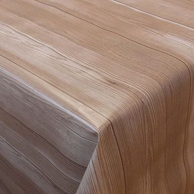 PVC Tischdecke Madeira braun Wachstuch • Breite & Länge wählbar • Holzoptik