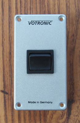 Schalter Panel silber, Votronic für 12 V 801303r NEU