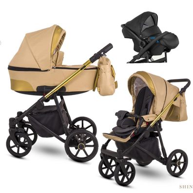 Kinderwagen Babyschale und Isofix Auswahl pannenfreie Räder Shineo by Lux4Kids