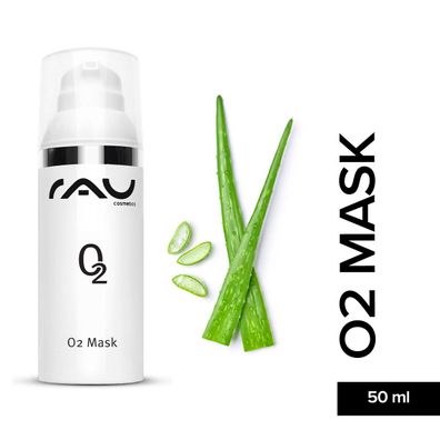O2 Mask 50 ml Gesichtsmaske mit Aloe Vera, Arnika und Ginkgo rau cosmetics