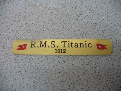 Kleines Namensschild für Modellständer - Titanic