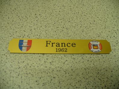 Kleines Namensschild für Modellständer - France