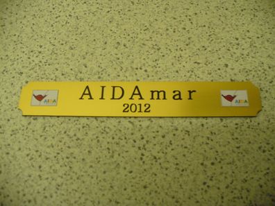 Kleines Namensschild für Modellständer - AIDA mar