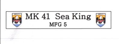 Kleines Namensschild für Modellständer - Kk 41 Sea King