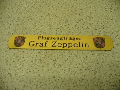 Kleines Namensschild für Modellständer - Graf Zeppelin