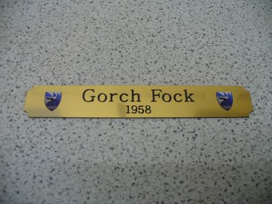 Kleines Namensschild für Modellständer - Gorch Fock