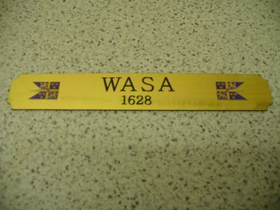 Kleines Namensschild für Modellständer - Wasa