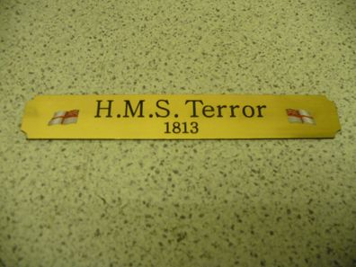 Kleines Namensschild für Modellständer - HMS Terror