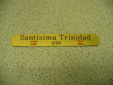 Kleines Namensschild für Modellständer - Santisima Trinidat