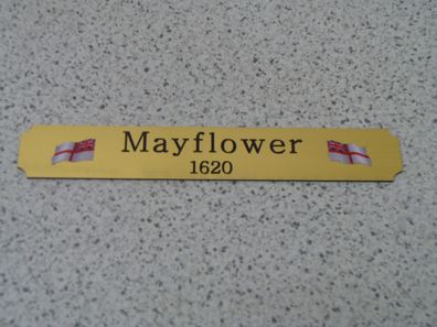 Kleines Namensschild für Modellständer - Mayflower