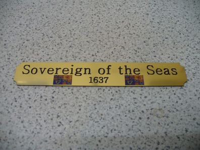 Kleines Namensschild für Modellständer - Sovereign of the Seas