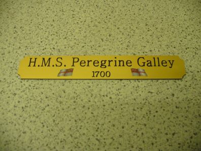 Kleines Namensschild für Modellständer - Peregrine Galley