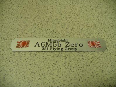 Kleines Namensschild für Modellständer - Zero A6M5b