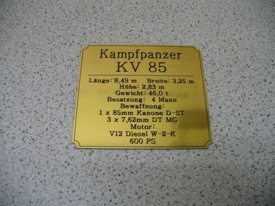 Namensschild für Modellständer oder Diorama - KV85