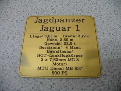Namensschild für Modellständer oder Diorama - Jagdpanzer Jaguar 1