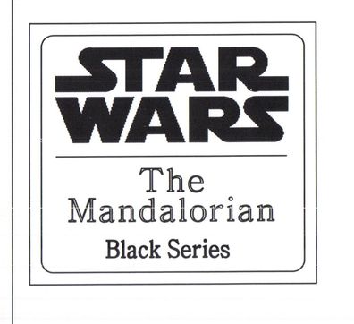Namensschild für Modellständer oder Diorama - STAR WARS Mandalorian