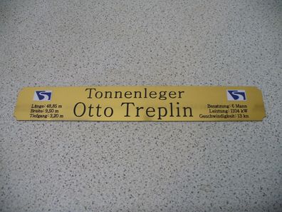 Namensschild für Modellständer mit Daten - Otto Treplin