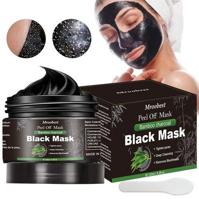Mitesser Maske, Peel off Maske, Bambus Holzkohle Peel Off Maske, Poren reinigen