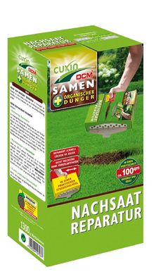 Cuxin DCM Nachsaat Reparatur Rasensamen + organischer Dünger 1,3 kg